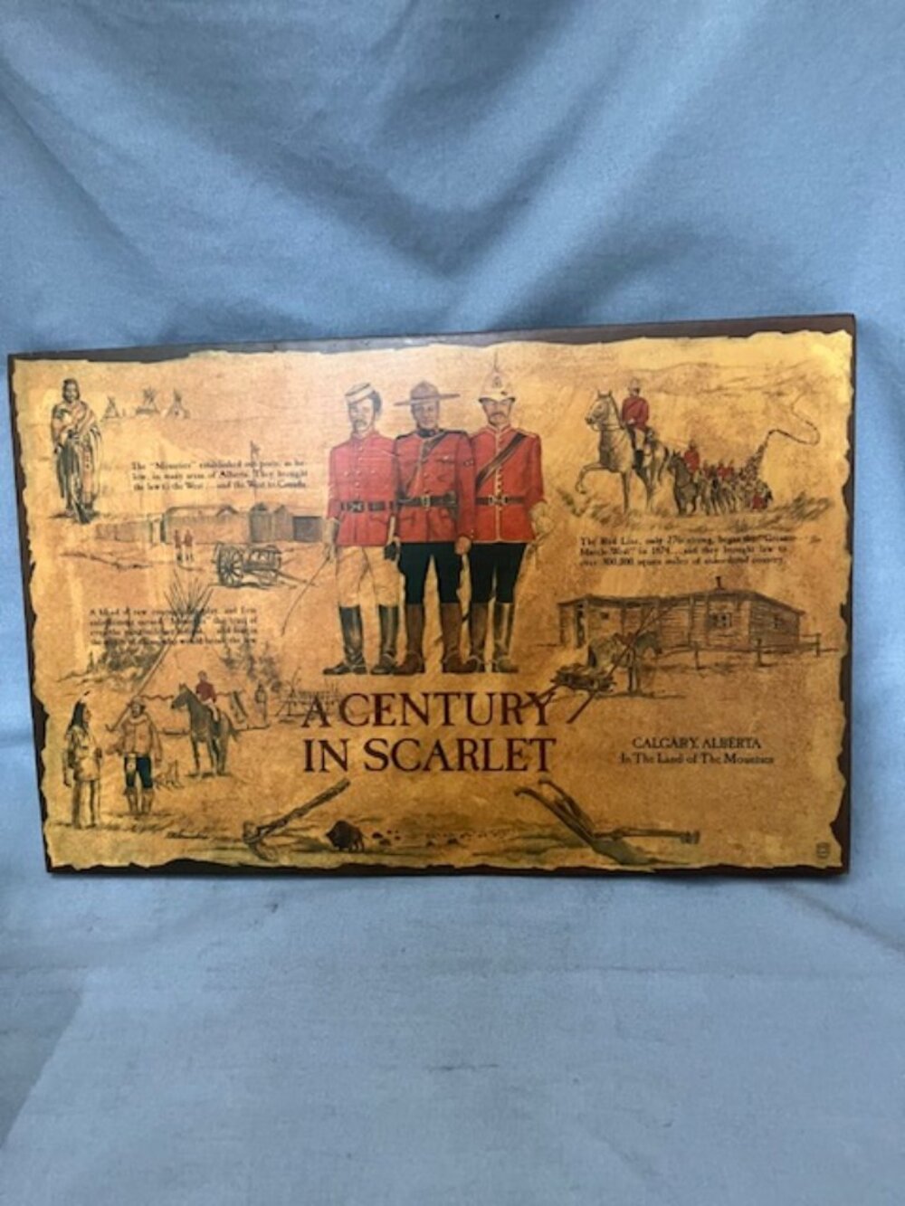RCMP Royal Canadian Mounted Police Centennial Plaque GRC 1973 North West Mounted